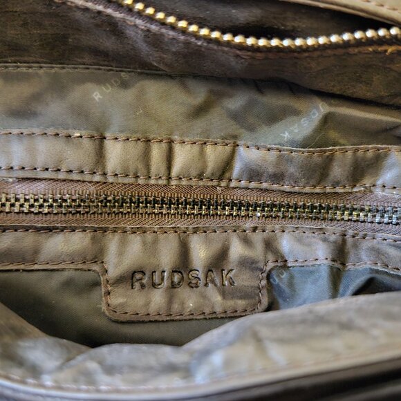 Rudsak Leather Crossbody Bag - Deep Brown 'Cohiba' - Superior Quality - Picture 10 of 16